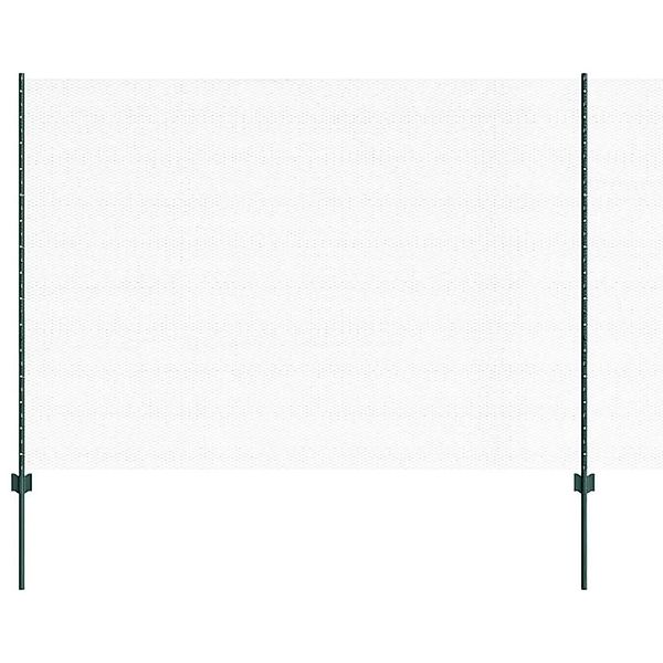 vidaXL Zaun mit Pfosten Grün 1,6 x 25 m Stahl und PVC 3336735 günstig online kaufen