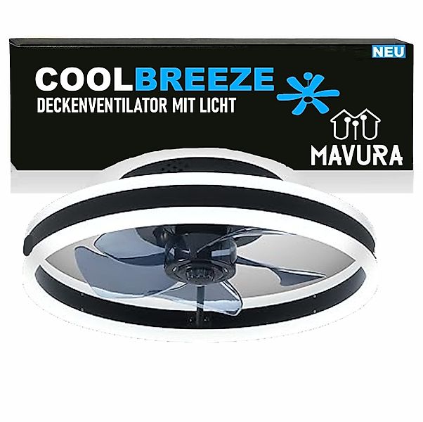 MAVURA Deckenventilator COOLBREEZE Deckenleuchte Leise Deckenventilator günstig online kaufen