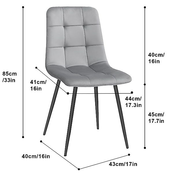 Simloveve Küchenstuhl 2er/4er Set Esszimmerstühle Polsterstuhl günstig online kaufen