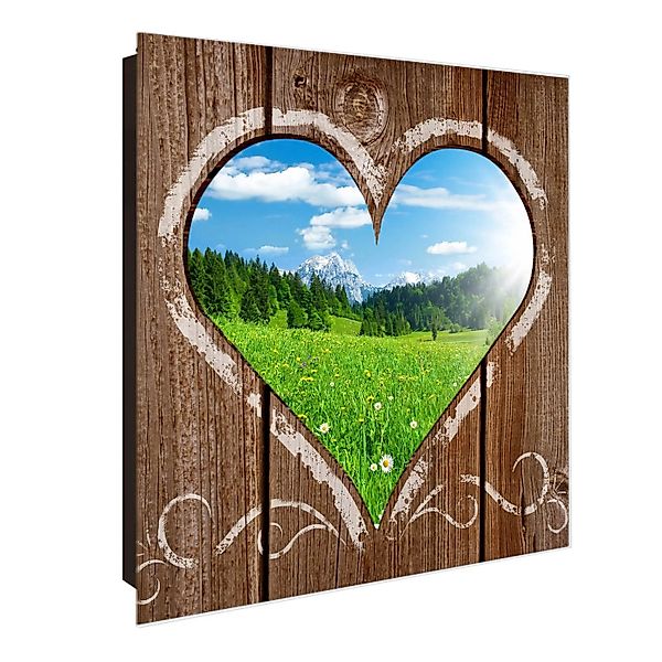 Banjado Großer Schlüsselkasten Glas 30x30cm Schwarz Scharnier Links 50 Hake günstig online kaufen