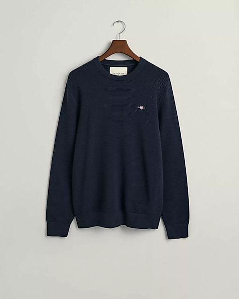 Gant Sweatshirt TEXTURED COTTON C-NECK günstig online kaufen