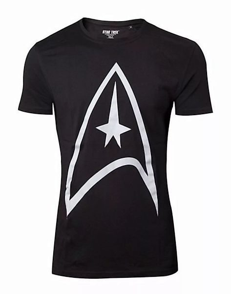 Star Trek Print-Shirt STAR TREK Logo T-Shirt SCHWARZ M L XL günstig online kaufen