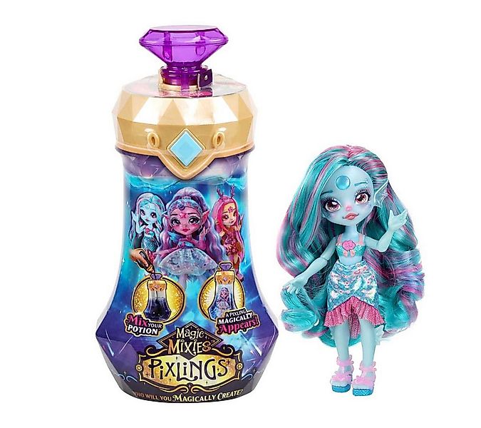 Moose Anziehpuppe Magic Mixies Pixlings: Mermaid (Aqua), Magische Zaubertra günstig online kaufen