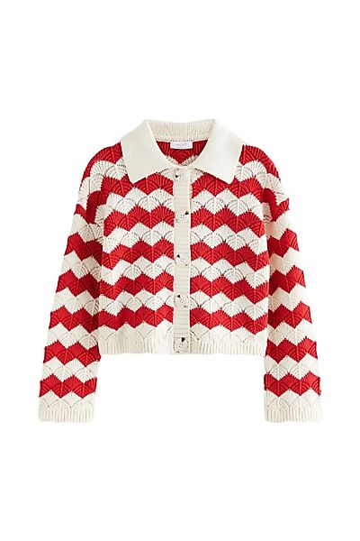 Next Strickjacke Kastige Strickjacke mit Kragen günstig online kaufen