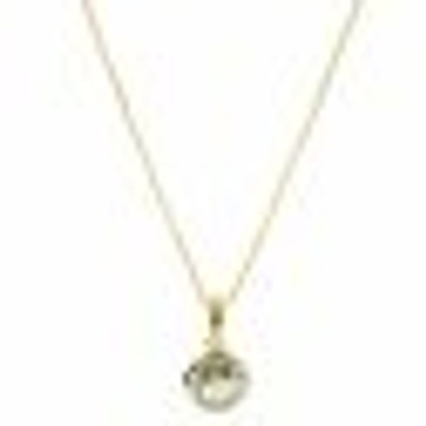 Anhänger mit Kette 585/- Gelbgold Blautopas günstig online kaufen