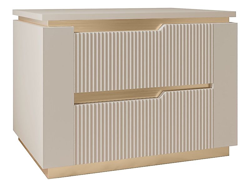 MIRJAN24 Nachttisch Hilafin 2S (mit zwei Schubladen), 56x40x42 cm günstig online kaufen