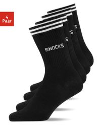 SNOCKS Sportsocken Hohe Tennissocken mit Streifen günstig online kaufen