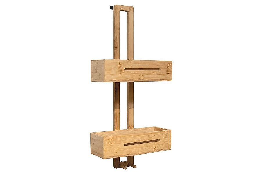 Schulte Duschkorb Duschablage aus Bambus 2 Etagen, inkl. Halter für Duschab günstig online kaufen