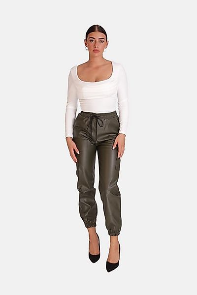 Elara Lederhose Elara Damen Cargo Leder Hose (1-tlg) günstig online kaufen