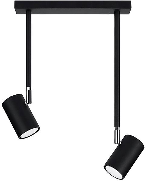 SOLLUX lighting Deckenleuchte »NORANO«, 2 flammig, Leuchtmittel GU10   ohne günstig online kaufen