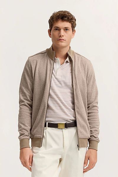 bugatti Sweatjacke "Elegant" im Jaquard-Design Modern Fit günstig online kaufen