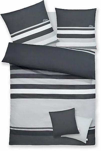 s.Oliver Bettwäsche »Fenja in Gr. 135x200 oder 155x220 cm« 2 tlg. gestreift günstig online kaufen