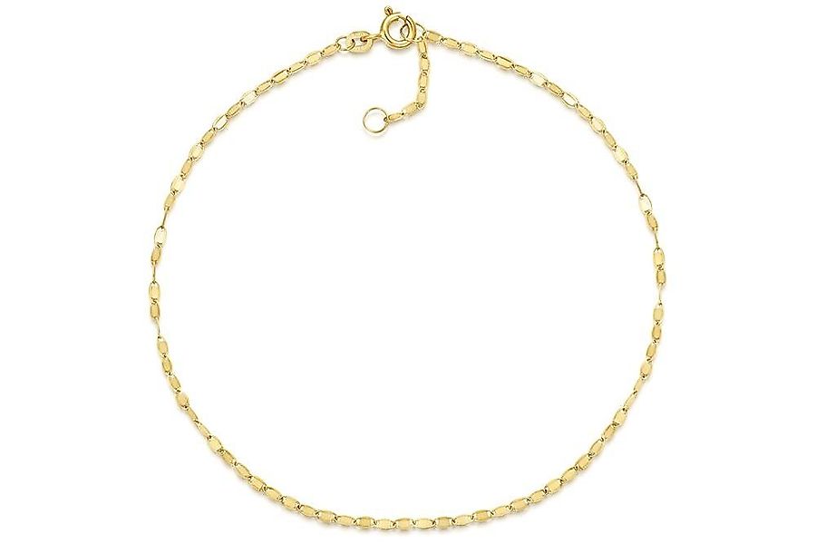 Silberkettenstore Fußkette Fußkette Plättchen 1,9mm - echt 585 Gold - Länge günstig online kaufen