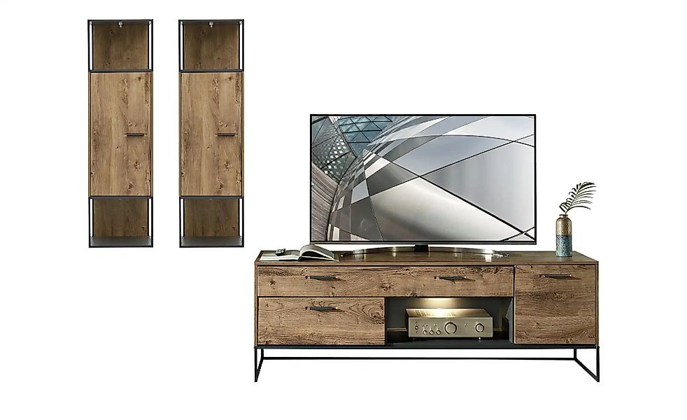 uno Wohnkombination  New York ¦ holzfarben ¦ Maße (cm): B: 295 H: 195 T: 48 günstig online kaufen