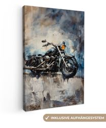 OneMillionCanvasses® Leinwandbild Motorrad - Fahrrad - günstig online kaufen