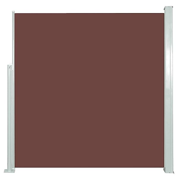 furnicato Seitenmarkise Ausziehbar 140x300 cm Braun günstig online kaufen
