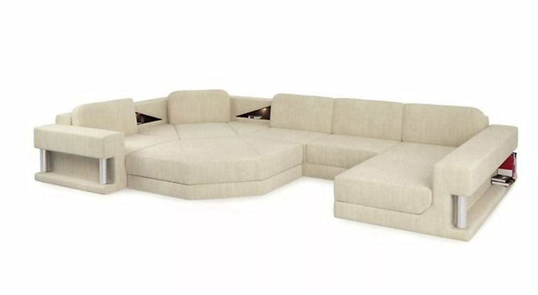 JVmoebel Ecksofa Modern Ecksofa Couch Polster Leder Design Sofa Wohnlandsch günstig online kaufen