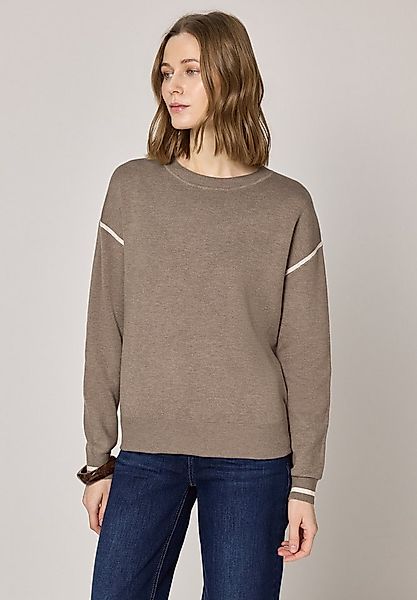 CECIL Strickpullover mit Kontrastdetails günstig online kaufen