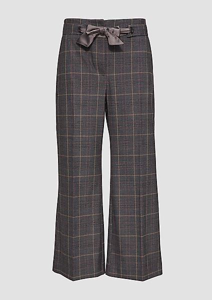 s.Oliver BLACK LABEL 7/8-Hose Karierte Culotte günstig online kaufen