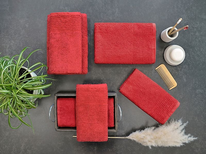 Dyckhoff Handtuch Set »Brillant«, Set, 6 tlg., Walkfrottee, mit Streifenbor günstig online kaufen