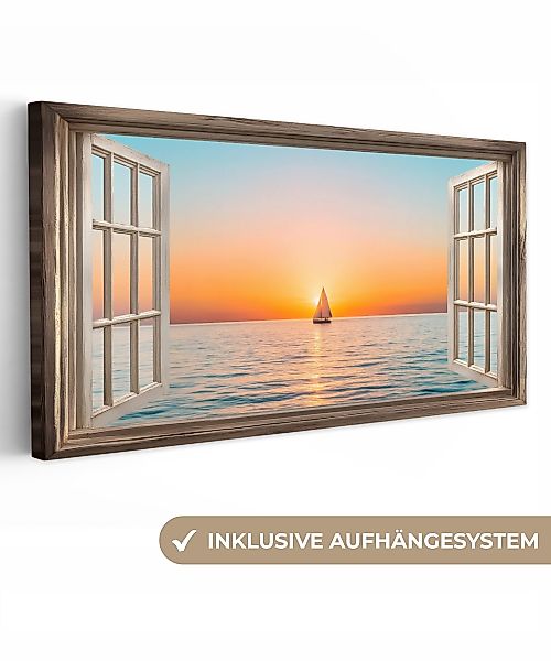 OneMillionCanvasses® Leinwandbild Panorama Transparenter Blick - günstig online kaufen