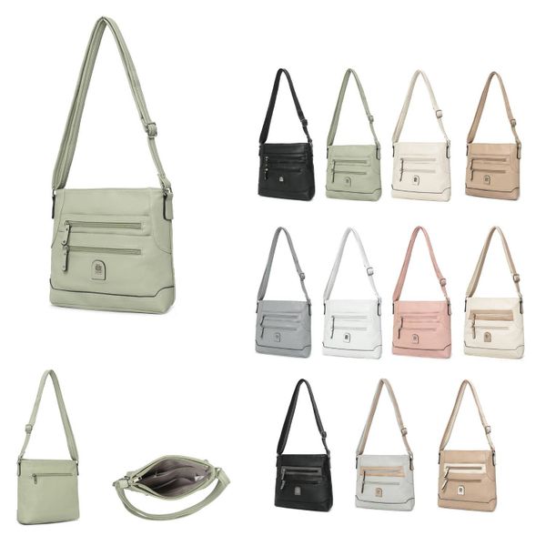 ITALYSHOP24 Schultertasche Damen Tasche Umhängetasche CrossBody günstig online kaufen