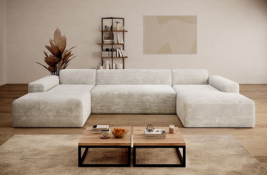 PROMETO Möbel Ecksofa Empire Ecksofa U-Form, günstig online kaufen