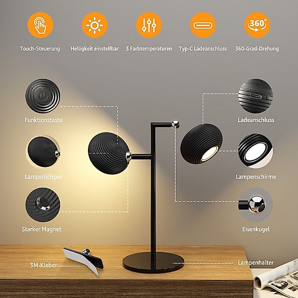 Simloveve LED Tischleuchte 2 IN 1 günstig online kaufen