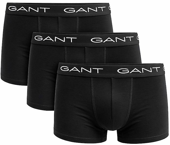 Gant Boxershorts trunk 3er-Pack Schwarz - Größe S günstig online kaufen