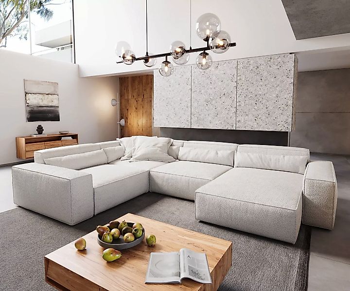 DELIFE Big-Sofa Sirpio, XL Mikrofaser Taupe günstig online kaufen