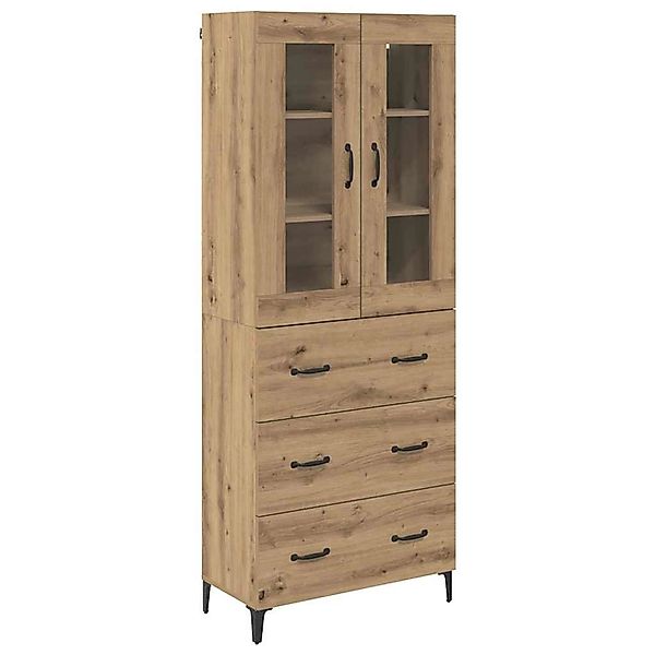 vidaXL Highboard Artisan-Eiche 69,5 x 34 x 180 cm Holzwerkstoff 3416003 günstig online kaufen