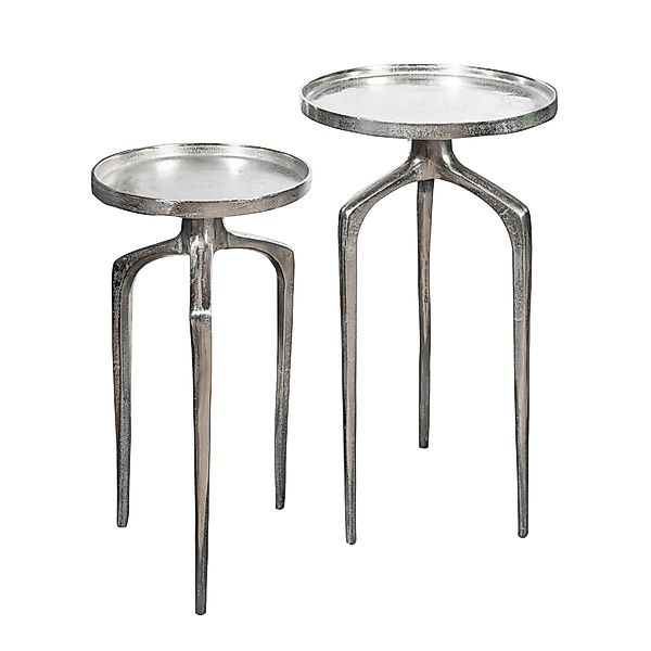 riess-ambiente Beistelltisch ABSTRACT Ø60cm silber (Set, günstig online kaufen