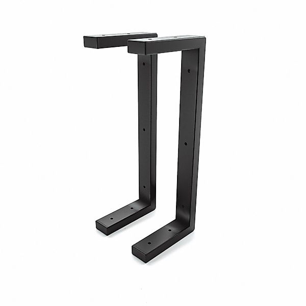 HEVVA Waschtischhalterung LAHN 15 cm Tief 2er Set Schwarz günstig online kaufen