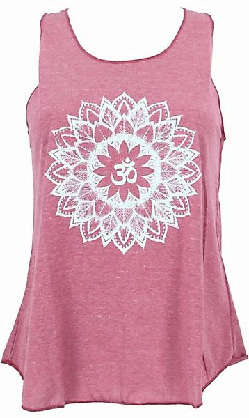 Guru-Shop T-Shirt Tanktop mit Ethnodruck, Mandala Yogatop - malve Festival, günstig online kaufen