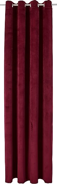 my home Vorhang Velvet Uni, Ösen günstig online kaufen