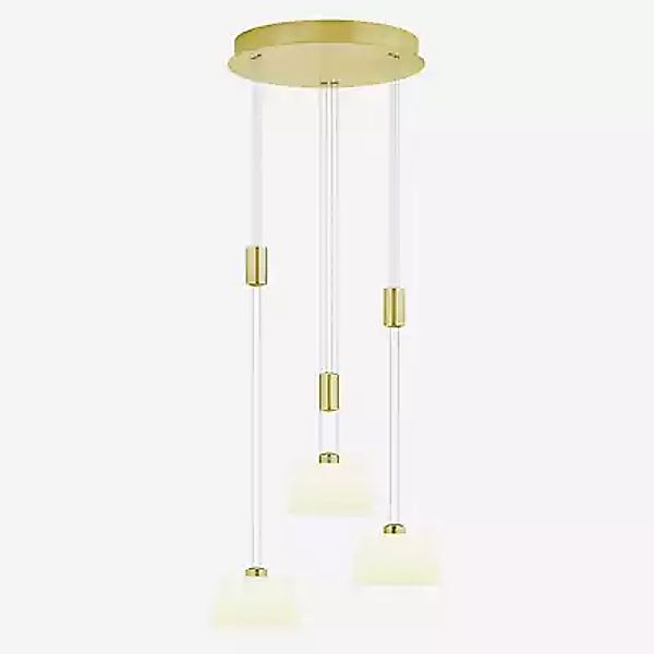 Hell Elegance Pendelleuchte LED Cluster - 3-flammig, Messing matt günstig online kaufen