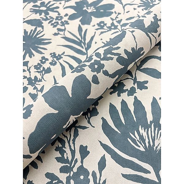Newroom Vliestapete Narcisa Blue Blumen Floral FSC® günstig online kaufen