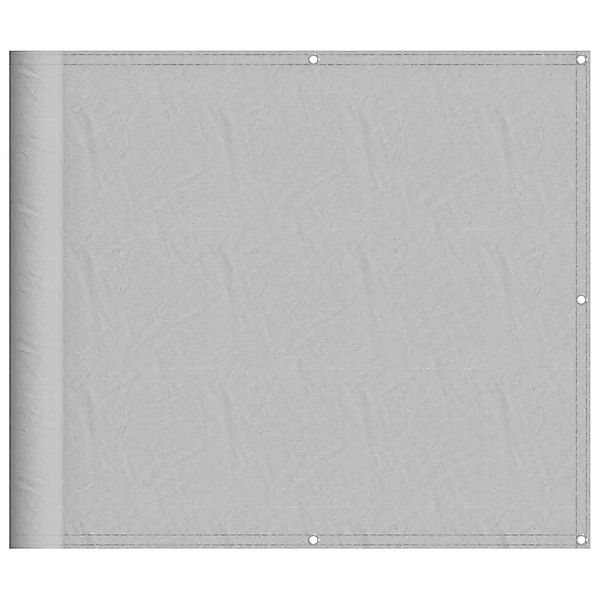 vidaXL Balkon-Sichtschutz Hellgrau 90x300 cm 100 % Polyester-Oxford 4000007 günstig online kaufen