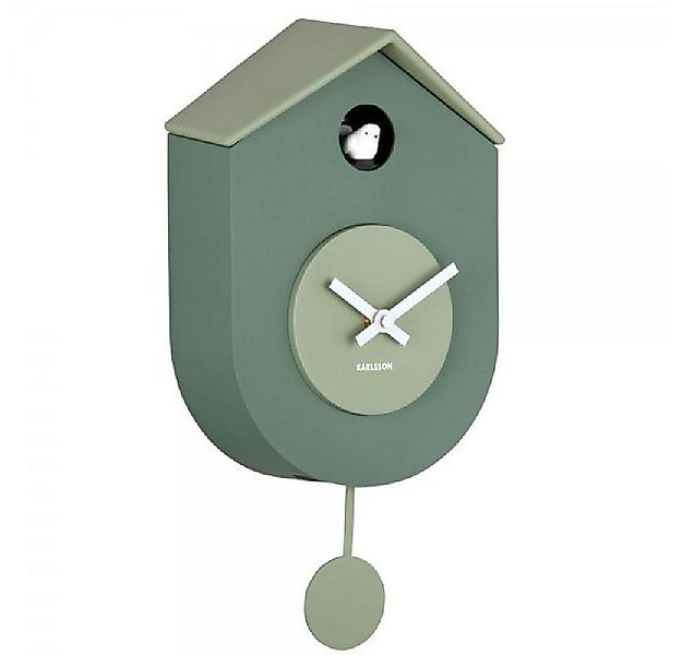 Karlsson Uhr Kuckucksuhr Wall Clock Grato Cuckoo Green Grayed Jade günstig online kaufen