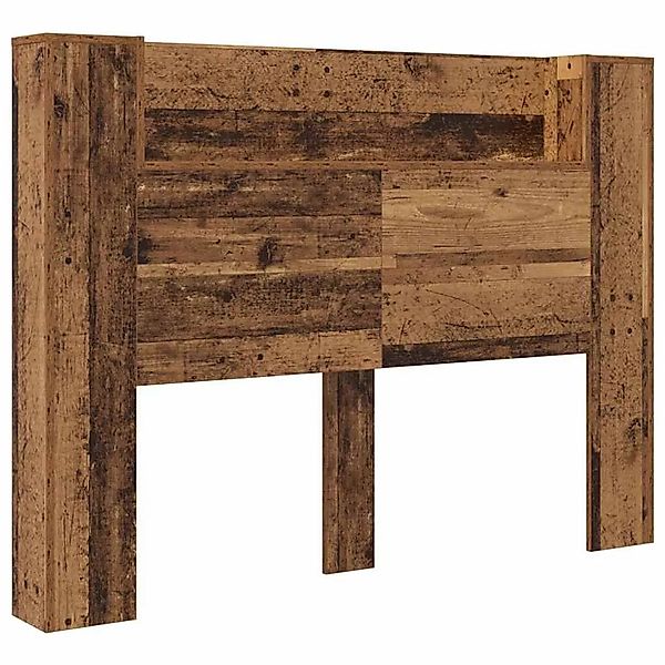 vidaXL Kopfteil mit Regal Altholz 140 x 17 x 104,5 cm Holzwerkstoff 3418669 günstig online kaufen