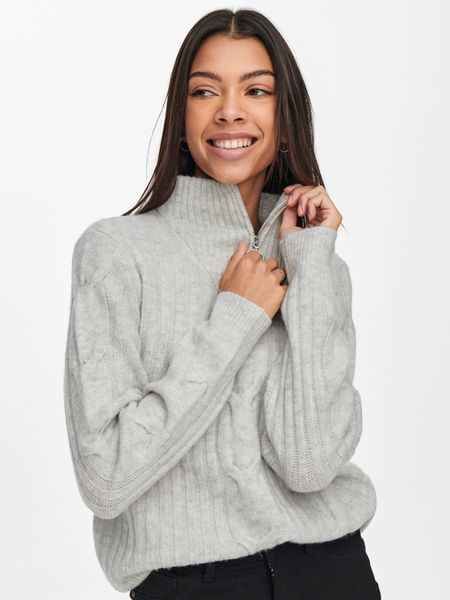 JDY Stehkragenpullover JDYANDREA L/S ZIP CABLE günstig online kaufen