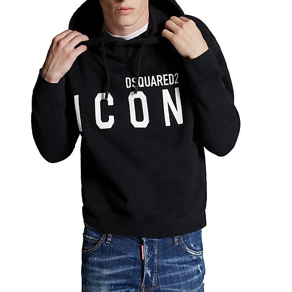 Dsquared2 Rundhalspullover Dsquared2 ICON Pullover Schwarz Herren günstig online kaufen