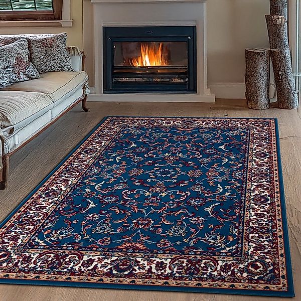 OTTO home Teppich »Ezzo, mit Bordüre, Kurzflor, Made in Belgium«, rechtecki günstig online kaufen