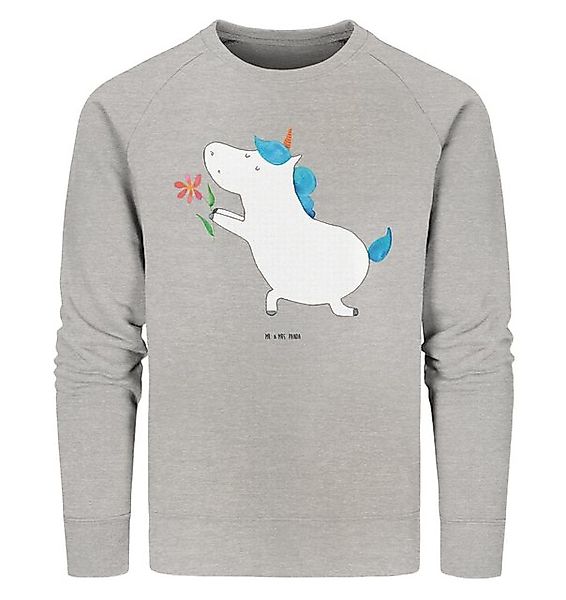 Mr. & Mrs. Panda Longpullover Einhorn Blume Größe M - Heather Grey - Gesche günstig online kaufen