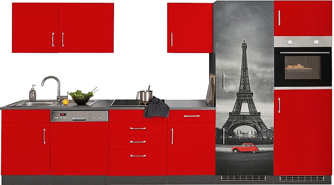 KOCHSTATION Küchenzeile "KS-Paris – Küchen mit einzigartigen Fotomotiven au günstig online kaufen