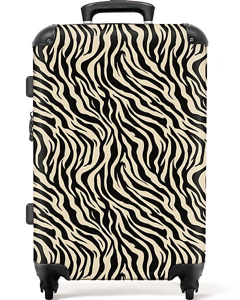 NoBoringSuitcases.com© Hartschalen-Trolley Tiermuster - Zebra - günstig online kaufen