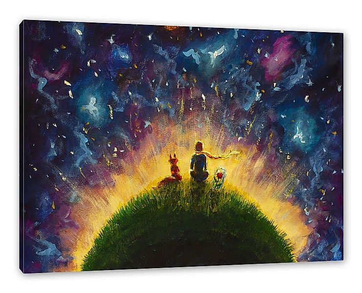 Pixxprint Leinwandbild Ölgemälde "Der kleine Prinz", Ölgemälde "Der kleine günstig online kaufen