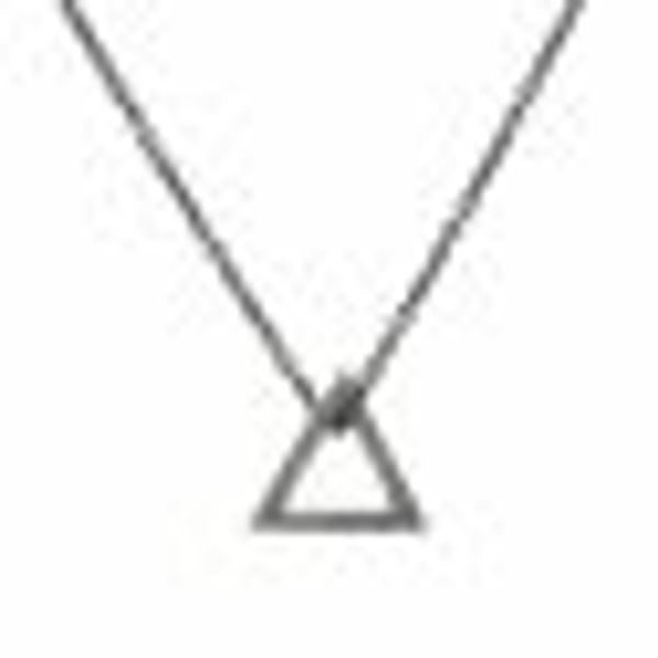 Anhänger mit Kette 925/- Silber matt oxidiert Dreieck günstig online kaufen