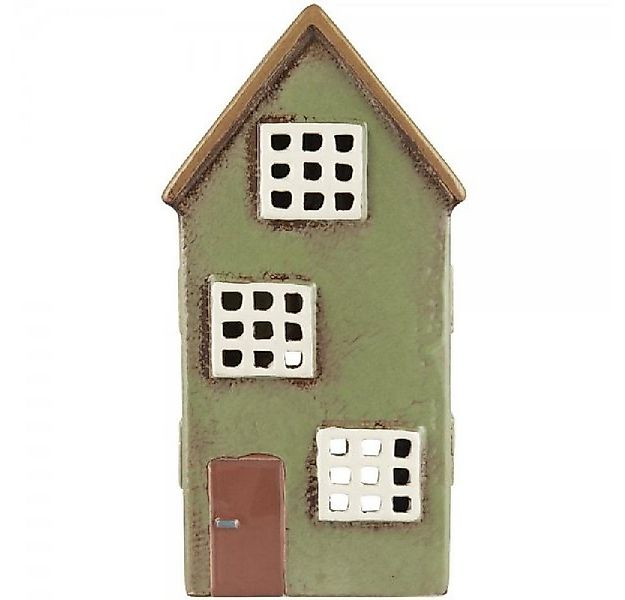 Ib Laursen Kerzenhalter Ib Laursen Haus für Teelicht Nyhavn braune Tür (8x2 günstig online kaufen