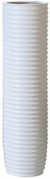 GILDE Bodenvase »Gentle«, (1 St.), Keramik, matt, mit Rillenstruktur, 58 cm günstig online kaufen